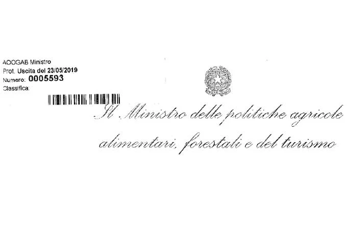 Decreto n. 5593 del 23/05/2019 - Modifica dei termini di cui al decreto del Ministro delle politiche agricole alimentari e forestali n. 7143 del 12/12/2017 1 decreto 23 05 2019