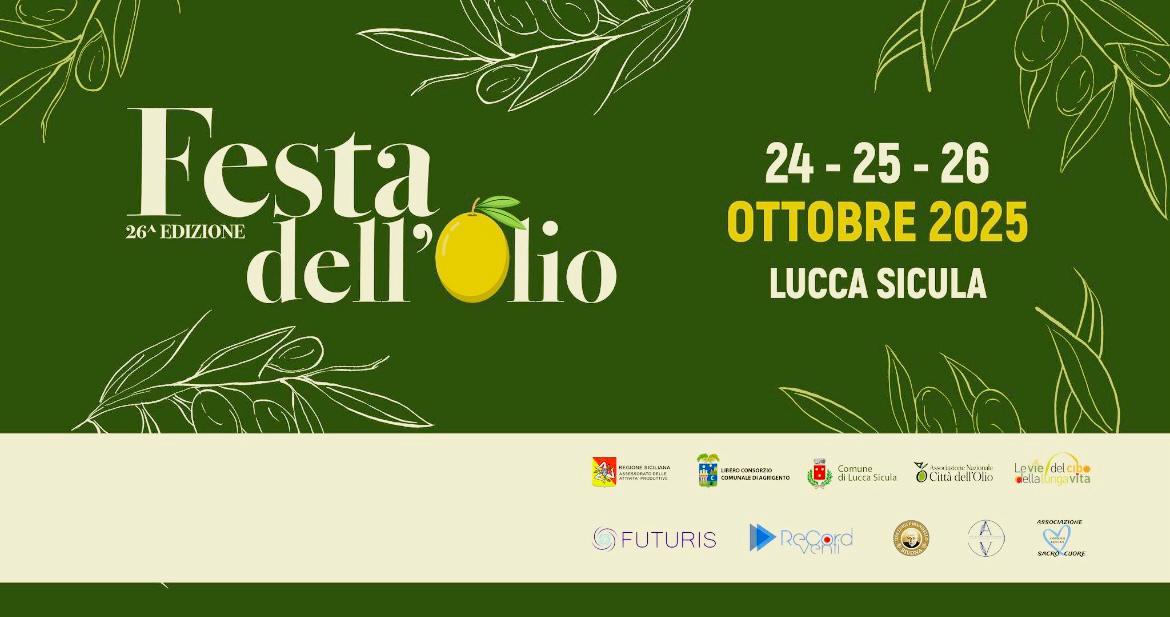 A Lucca Sicula ( AG ) la Festa dell'Olio giunge alla sua 26esima edizione 1 festaolio