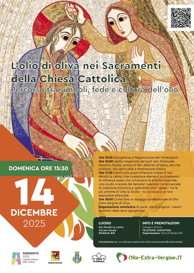 Olio d'oliva nei Sacramenti della Chiesa Cattolica 4 olio nei sacramenti