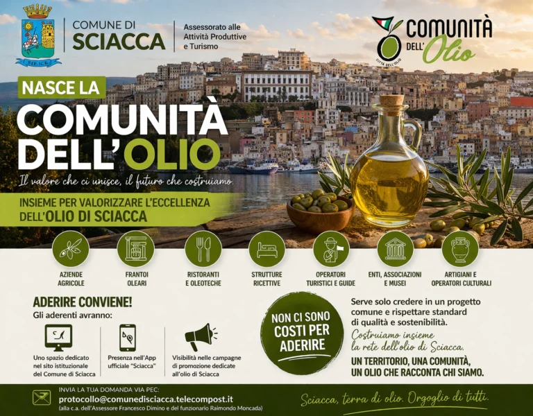 Marchio "Comunità dell'Olio" di Sciacca. Aperte le adesioni 1 comunita dellolio sciacca