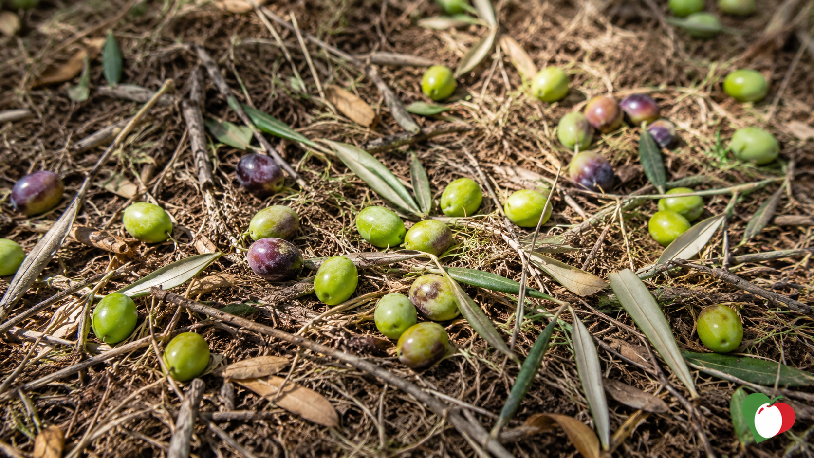 Olive a terra in Liguria dopo il maltempo: cascola fino al 60%. Quanto raccolto è davvero perso? 1 cascola olive