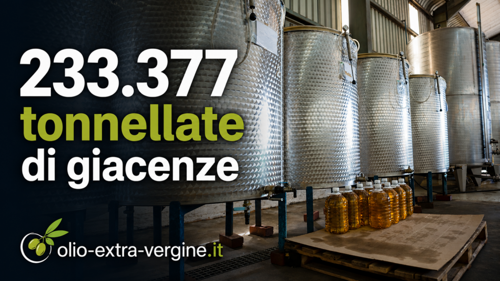 Campagna olearia 2026/2027: si parte già con 233.377 tonnellate di giacenze