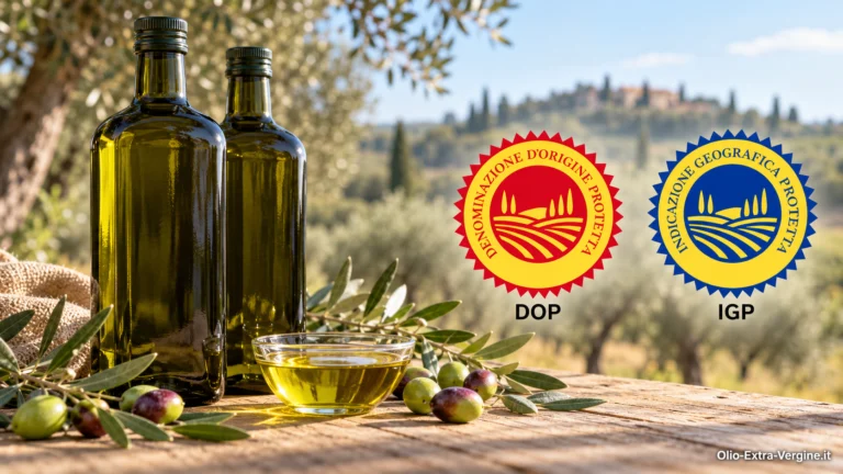 Olio DOP e IGP, 16 milioni per gli aiuti alimentari: cosa prevede l’intervento 1 bottiglie, ulivo, marchi dop e igp