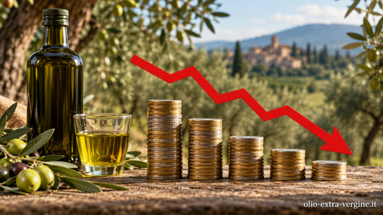 Prezzi olio extravergine, Bari scende a 4,30 euro: cosa dicono le quotazioni di ottobre 2 Olio extravergine prezzi in caduta