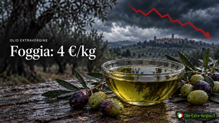 Olio extravergine prezzi in calo