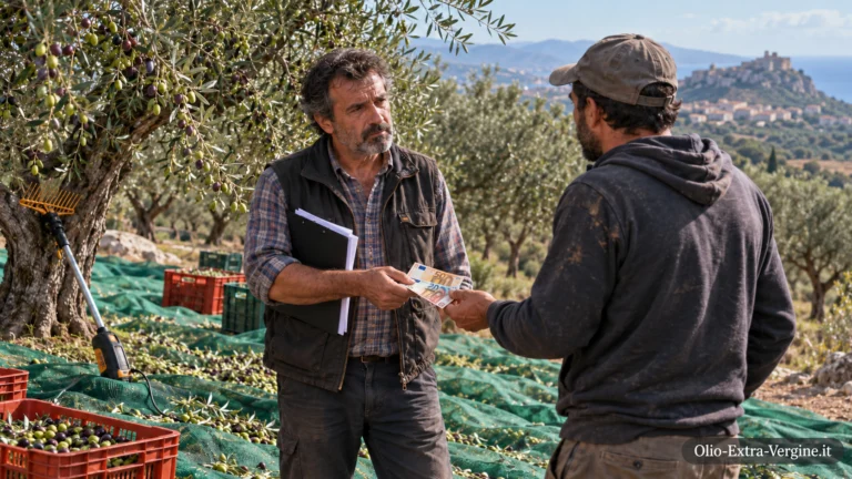 Neroricatto, il «caporalato al contrario» che mette sotto pressione chi deve raccogliere le olive 1 pagamento ulivi