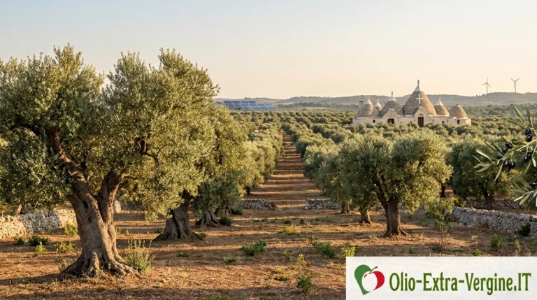 Prezzo dell’olio in Puglia: nuovi ribassi e prospettive per la campagna 2026/2027 1 uliveto puglia